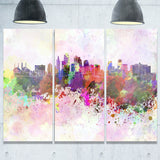 kansas city skyline cityscape canvas artwork print PT6617