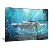fantastic submarine digital canvas art print PT6641