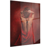 woman in red portrait contemporary artwork PT6711