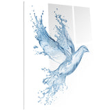 dove from water splashes animal digital canvas art print PT6753