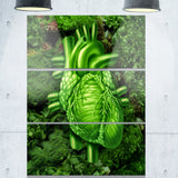 green healthy heart contemporary artwork PT6768