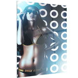 hot woman in sunglasses sensual digital canvas art print PT6774