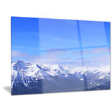 blue winter mountains landscape photo canvas print PT6789