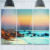 sunset over blue sky seascape photography canvas print PT6816
