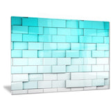 blue mosaic cubes contemporary artwork PT6828