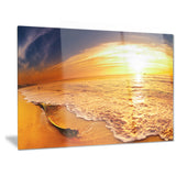 tropical beach at sunset photography canvas art print PT6835