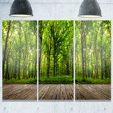 room interior in forest landscape contemporary canvas art print PT6862