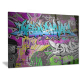 graffiti wall urban art abstract street art canvas print PT6931