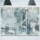tower bridge london contemporary canvas art print PT6978