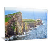 rocky ocean coastline scotland photo canvas art print PT6979