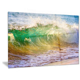 ocean turning green seascape canvas art print PT6995