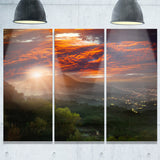 guanyin mountain sunrise taipei photo canvas print PT7076
