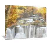 autumn huai mae kamin waterfall canvas art print  PT7127