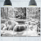 white erawan waterfall landscape photo canvas print  PT7131