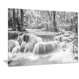 white erawan waterfall landscape photo canvas print  PT7131
