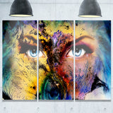 planet earth and human abstract animal canvas art print PT7195