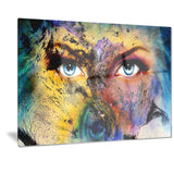 planet earth and human abstract animal canvas art print PT7195