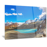 alps mountain fountain photography canvas art print PT7207