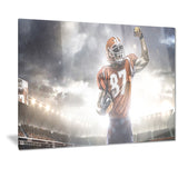 american footballer on stadium sports photo canvas print PT7306