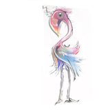 flamingo illustration digital art animal canvas art PT7321