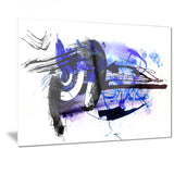 blue stain abstract modern abstract art canvas print PT7439