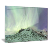 northern light in iceland landscape photo canvas art print PT7449