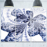 symmetrical purple fractal flower abstract digital art print PT7518