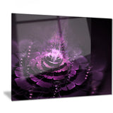 dark pink fractal flower abstract digital art canvas print PT7519