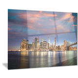 manhattan at nighttime cityscape photography canvas print PT7564