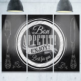 lettering on a plate digital art canvas art print PT7598