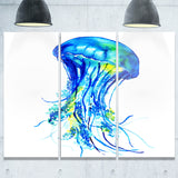 ocean water jellyfish animal digital art canvas print PT7631