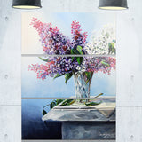 lilac bouquet floral digital art canvas print PT7652