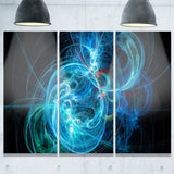 blue ball of yarn abstract digital art canvas print PT7702