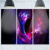 far spherical galaxy purple abstract digital art canvas print PT7732