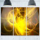 dark yellow nebula star abstract digital art canvas print PT7740