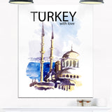 turkey vector illustration cityscape canvas art print PT7871