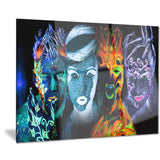 earth fire air and water abstract portrait canvas print PT7886