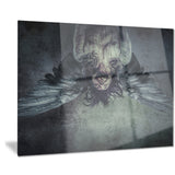 fallen angel of death portrait digital art canvas print PT7903