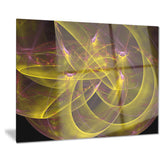 yellow fractal flames abstract digital art canvas print PT7906