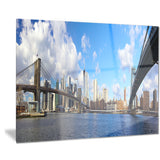 bright manhattan day panorama cityscape photo canvas print PT7998