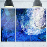 blue swirling clouds abstract digital art canvas print PT8039