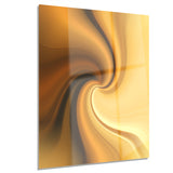 brown waves curved texture abstract digital art canvas print PT8182