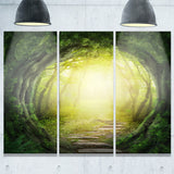 magic green forest landscape photo canvas print PT8318