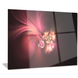 blooming fractal flower magenta floral digital art canvas print PT8328