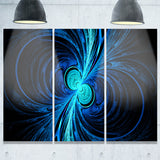 blue fractal wallpaper abstract digital art canvas print PT8331