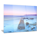purple sea and sky seascape photo canvas print PT8390