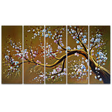 Large Modern Brown Tree Oil Painting 1021 - 60x32in