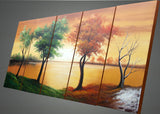 Green & Brown Tree Art Painting 1089 60x32in