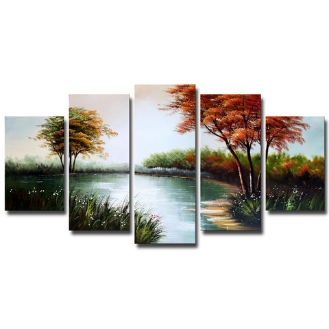 Natural Pool Canvas Artwork 1235 - 60x32in