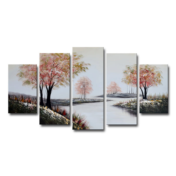 Stream in Pink Forest Artwork 1237 - 60x32in